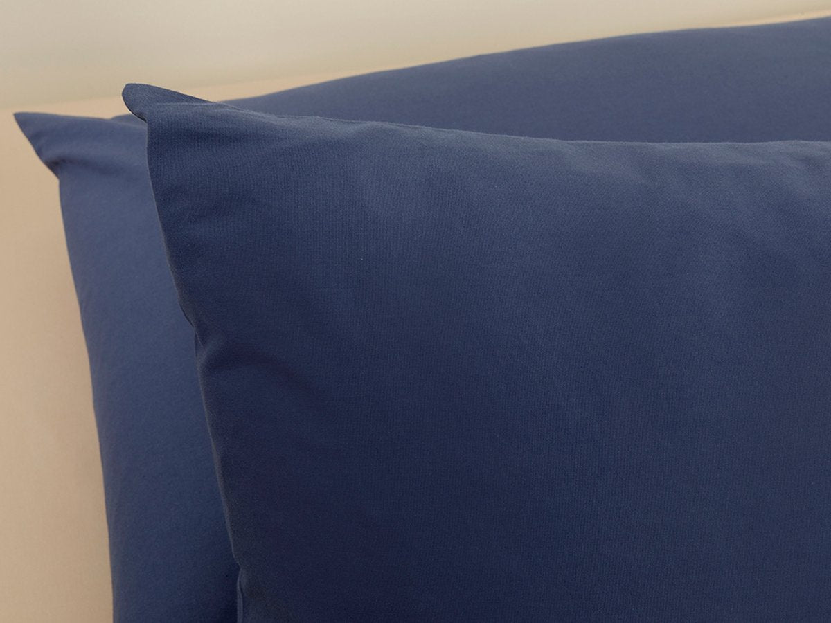 English Home kussensloop - 50x70 cm - Set van 2 stuks - Navy
