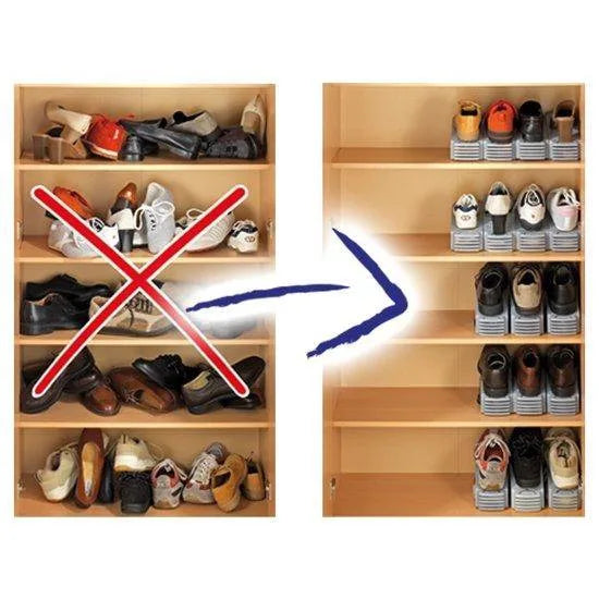 50 x Verstelbare Schoenen Organizers Zwart - Opbergsysteem - Zwart