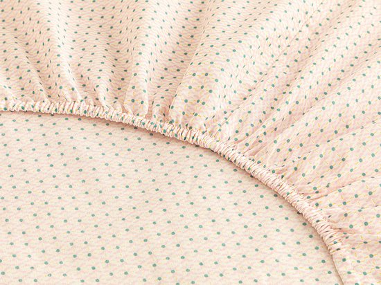 English Home Celadon Hoeslaken - Mix & Match Collectie – Jersey met elastiek - 100x200 cm - Roze
