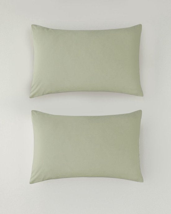 English Home kussensloop - Set van 2 stuks - 50x70cm – Groen