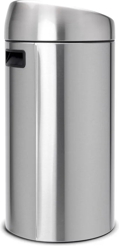 Afvalverzamelaar 45 liter 'Touch Bin®' met kunststof binnenemmer, Matt Steel Fingerprint Proof