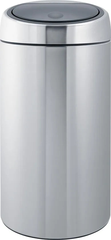 Afvalverzamelaar 45 liter 'Touch Bin®' met kunststof binnenemmer, Matt Steel Fingerprint Proof