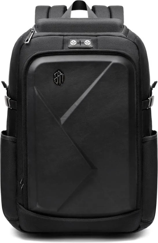 Arctic Hunter Rugzak voor laptop tot 16 inch met USB poort voor aansluiten van powerbank - Met code slot - zwart/grijs - Met veel extra opties