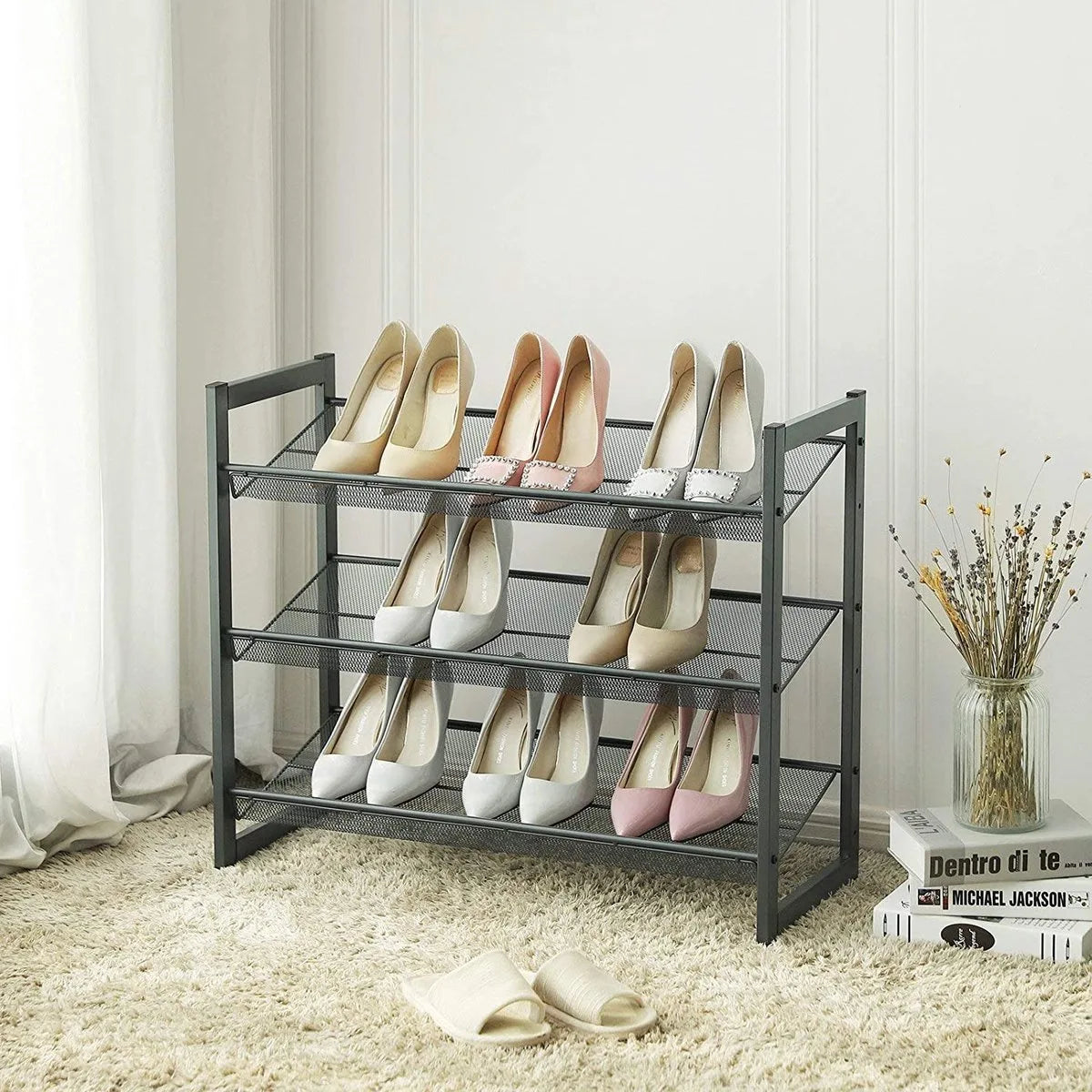 Azuru schoenenrek - 12 paar schoenen - 3 niveau's - uitbreidbaar - metaal