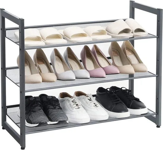 Azuru schoenenrek - 12 paar schoenen - 3 niveau's - uitbreidbaar - metaal