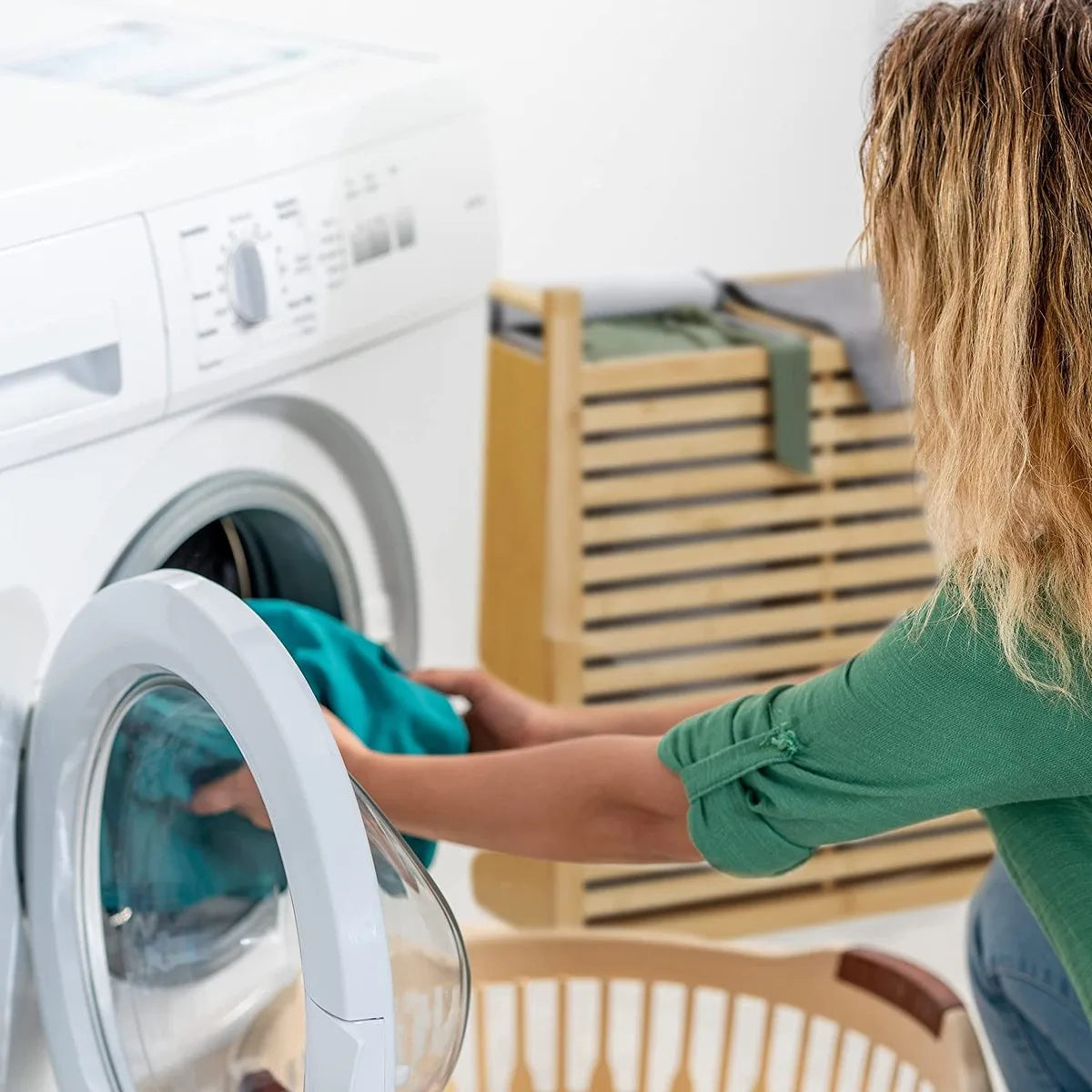 Azuru Wasmand met 2 Vakken en Opbergplank – Wassorteerder – Max. 30 kg - Zwart