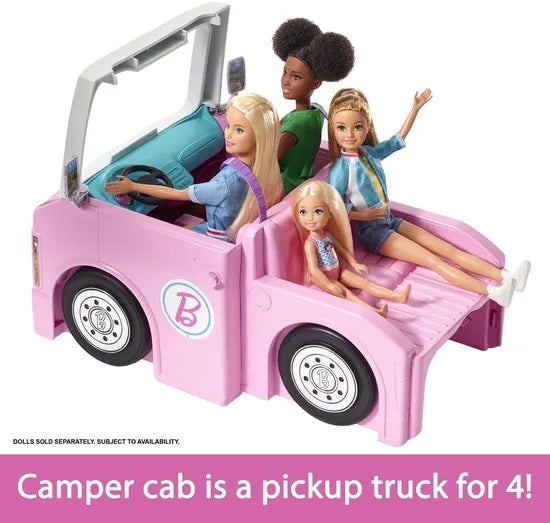 Barbie 3-in-1 DroomCamper & accessoires