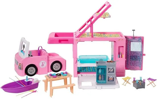 Barbie 3-in-1 DroomCamper & accessoires