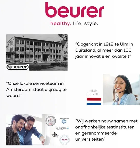 Beurer Elektrische Deken - Warmtedeken - 1 persoons 180x130cm - Test: Zeer goed - Automatische uitschakeling - Taupe - 3 Jaar Garantie
