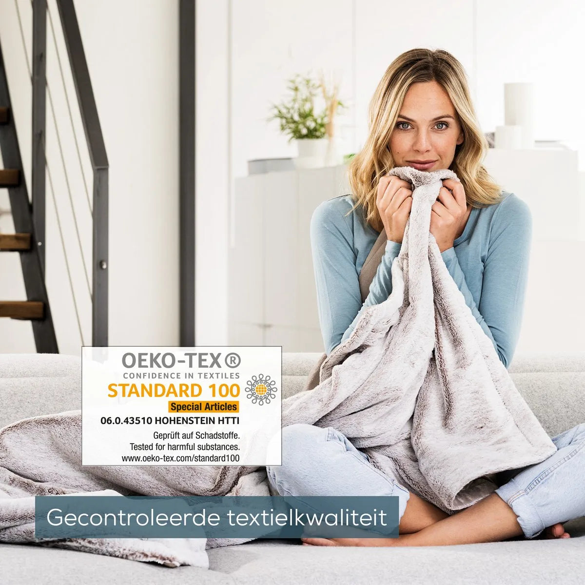Beurer Elektrische Deken - Warmtedeken - 1 persoons 180x130cm - Test: Zeer goed - Automatische uitschakeling - Nordic - 3 Jaar Garantie