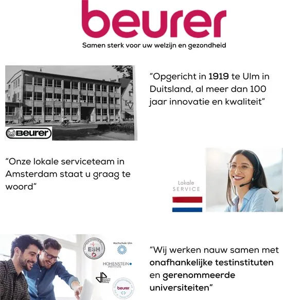 Beurer MG 100 Infrarood massageapparaat – Klopmassage – Dubbele kop – Verlicht display - Optie infrarood verwarming – 2 Opzetstukken – 3 Programma’s – Antislip handgrepen – 5 Snelheden – 3 Jaar garantie