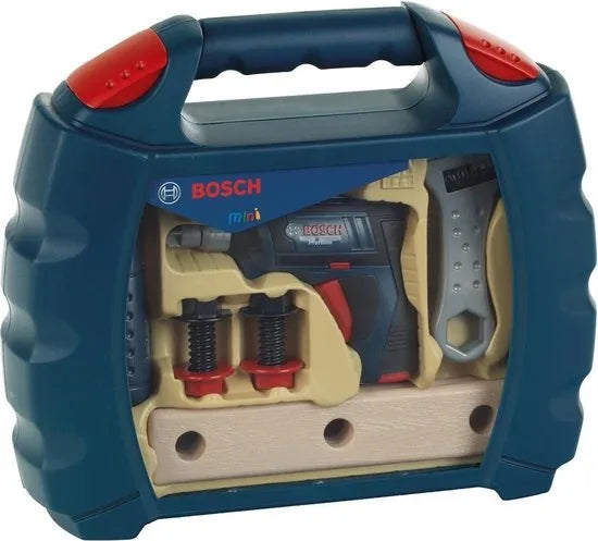 Bosch DIY case with cordless drill, blue