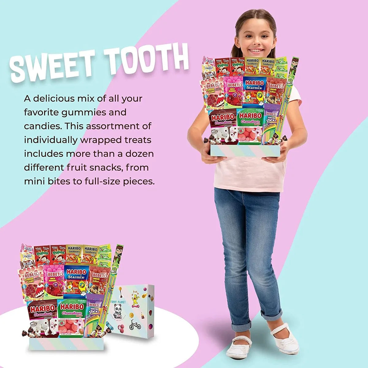Carian`s Bistro - Snoepmix - Zacht Snoep - Zoet & Zuur - Gemixte Snoep - 14 Stuks