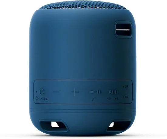 Compact Bluetooth speaker with strap – Blauw