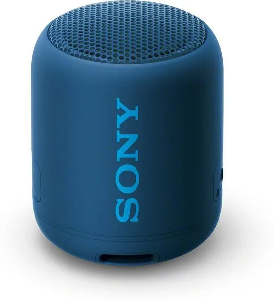 Compact Bluetooth speaker with strap – Blauw
