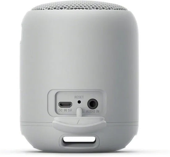 Compact Bluetooth speaker with strap – Grijs
