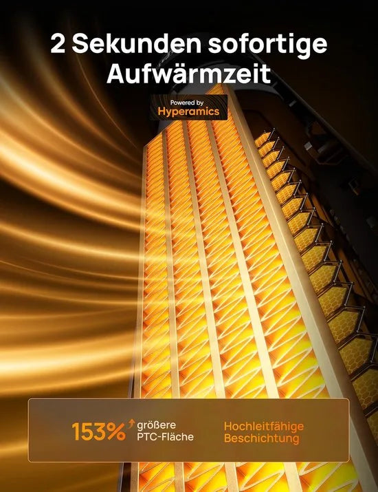 Dreo DR-HSH008 Keramische Torenverwarmer 2000W – Elektrische Verwarming met Afstandsbediening, 120° Oscillatie, Thermostaat, 5 Modi en 3 Ventilatorsnelheden – Stil (25 dB), Energiezuinig en Veilig – Zilver