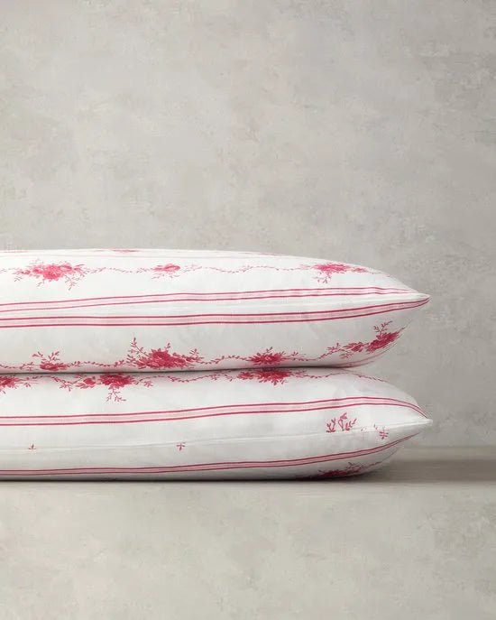 English Home - 2 Kussenslopen - Easy Iron - Pillow Case - 2 stuks - 50x70 cm - Roze