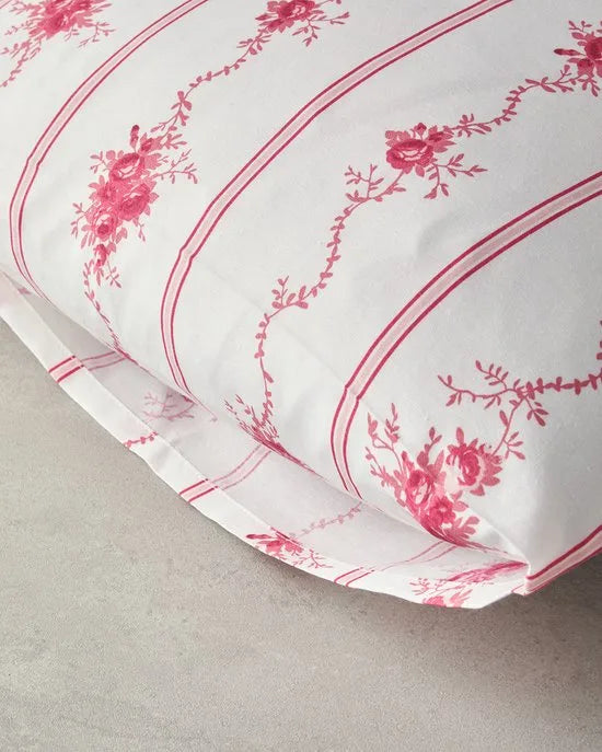 English Home - 2 Kussenslopen - Easy Iron - Pillow Case - 2 stuks - 50x70 cm - Roze