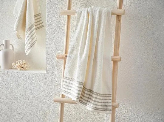 English Home Aqua Line Cottony Bath Towel 70x140 cm Ekru-Beige