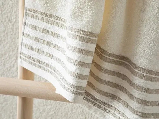 English Home Aqua Line Cottony Bath Towel 70x140 cm Ekru-Beige