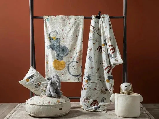 English Home baby deken - Auto's - 100x120 cm - Beige