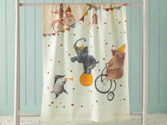 English Home baby deken - Circus - 100x150 cm - Beige