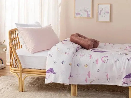 English Home baby deken - Unicorn - 150x200 cm - Roze