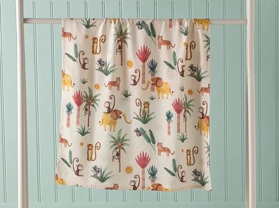English Home babydeken - Jungle - 100x150 cm - Beige