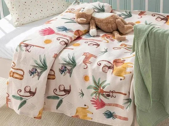 English Home babydeken - Jungle - 100x150 cm - Beige