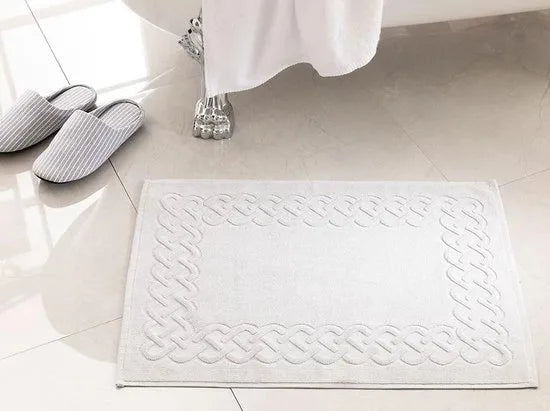 English Home badmat - 60x90 cm - Creme met een regenboog – Grijs