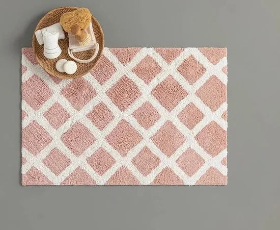 English Home badmat - 60x90 cm - Licht Roze