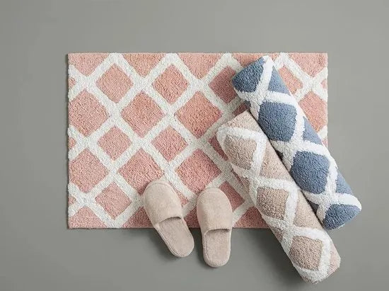 English Home badmat - 60x90 cm - Licht Roze