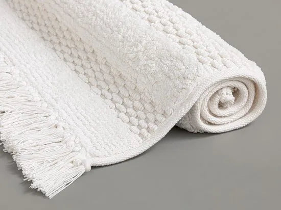 English Home badmat - 60x90 cm - Creme met een regenboog – Wit