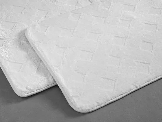 English Home badmat set - 50x80cm+40x50cm - Wit