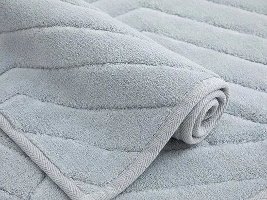 English Home badmat set - 60x100 cm + 60x50 cm - Licht Grijs