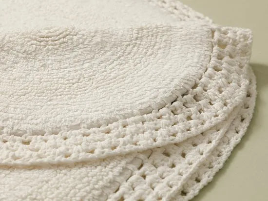 English Home badmat set - 60x90+40x60 cm - Geel – Wit 60 x 90 60x90 + 40x60 cm Wit