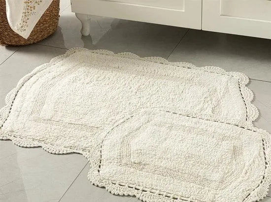 English Home badmatten - 60x90-40x60 cm - creme