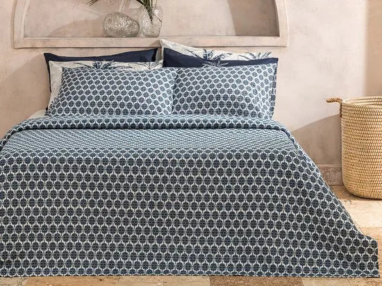 English Home bedsprei - 150x220 cm - Blauw