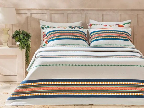 English Home bedsprei - 150x220 cm - Blauw