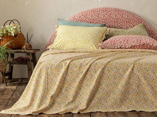 English Home bedsprei - 150x220 cm - Geel