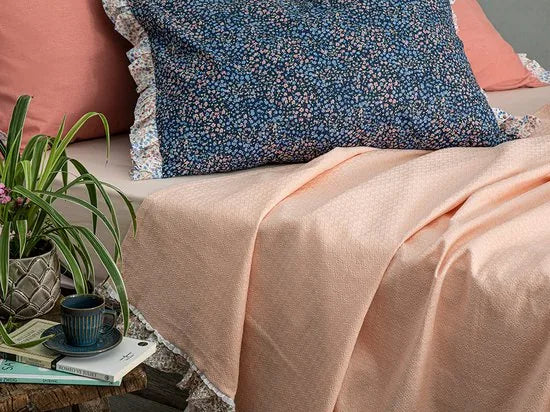 English Home bedsprei - 240x220 cm - Roze