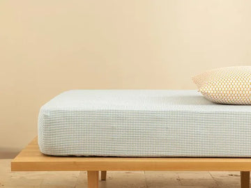 English Home Celadon Hoeslaken - Mix & Match Collectie - Jersey - 160x200 cm - Blauw