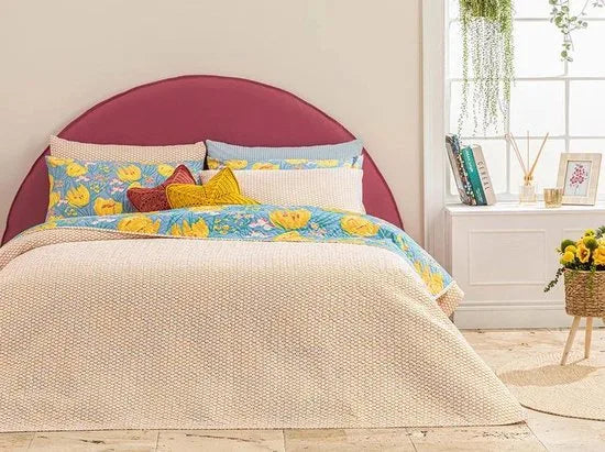 English Home dekbed zonder overtrek - Bedrukt dekbed - Wasbaar - 200x220 cm - Blauw