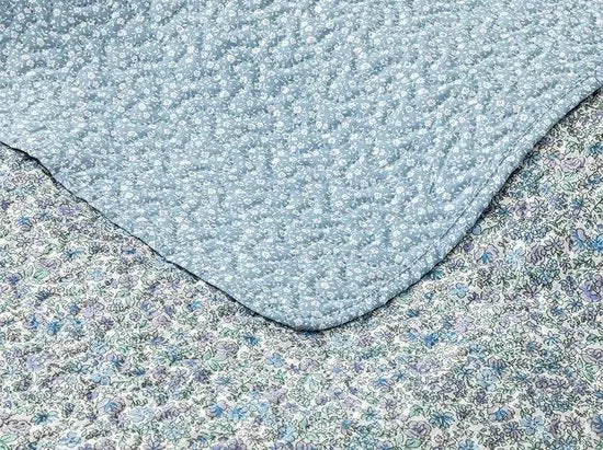 English Home dekbed zonder overtrek - Bedrukt dekbed - Wasbaar - 200x220 cm - Blauw