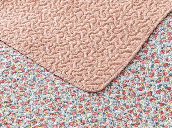 English Home dekbed zonder overtrek - King Size - Bedrukt dekbed - Wasbaar - 240x220 cm - Roze