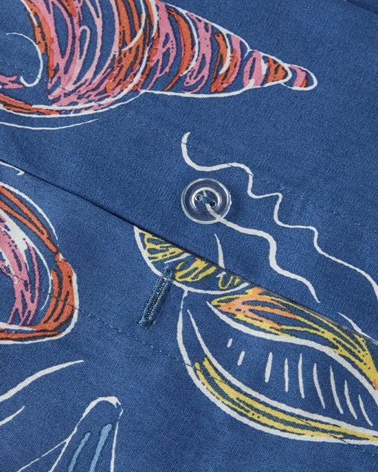 English Home - Dekbedovertrekset - 100% katoen - 200 x 220 cm - Donkerblauw kleur
