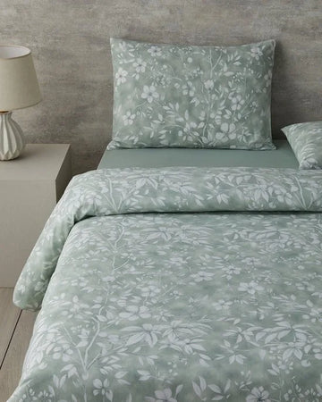 English Home - Dekbedovertrekset - Makkelijk Strijkbaar - 2 kussenslopen - 200 x 220 cm - Groen