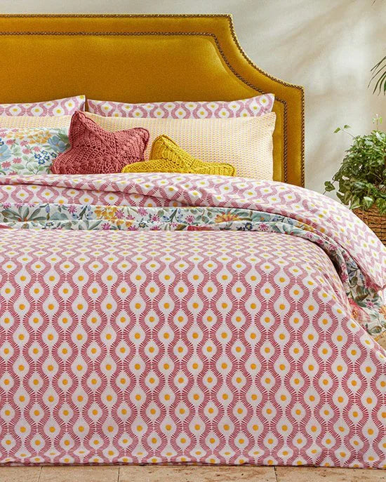 English Home - Dekbedovertrekset - Makkelijk Strijkbaar - 200 x 220 cm - Roze