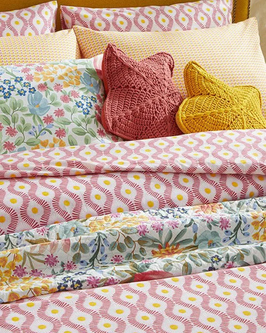 English Home - Dekbedovertrekset - Makkelijk Strijkbaar - 200 x 220 cm - Roze